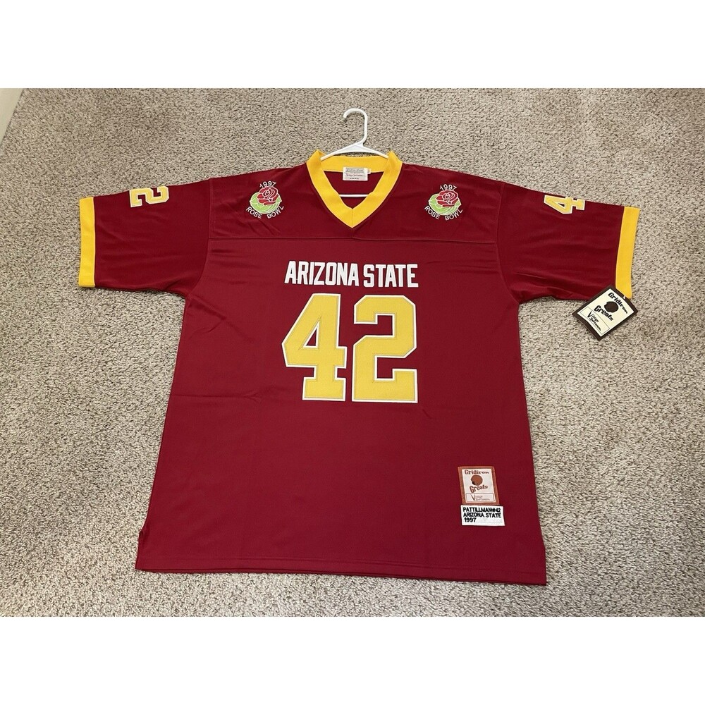 Pat Tillman Arizona State Sun Devils Rose Bowl Gridiron Greats Jersey 50 NWT
